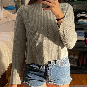 American Apparel Gray Pullover Knit Sweater